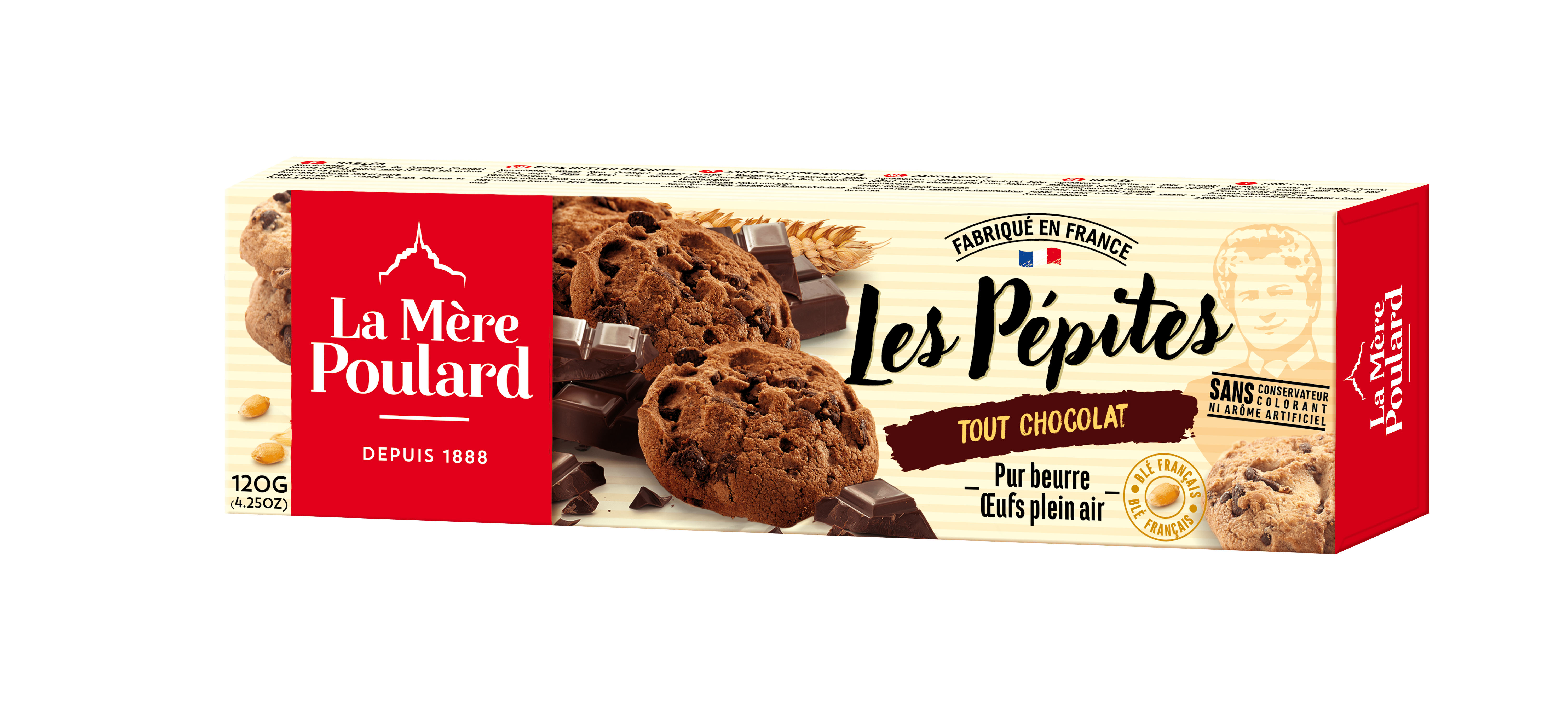 m-re-poulard-cookies-p-pites-tout-chocolat-120g image 1
