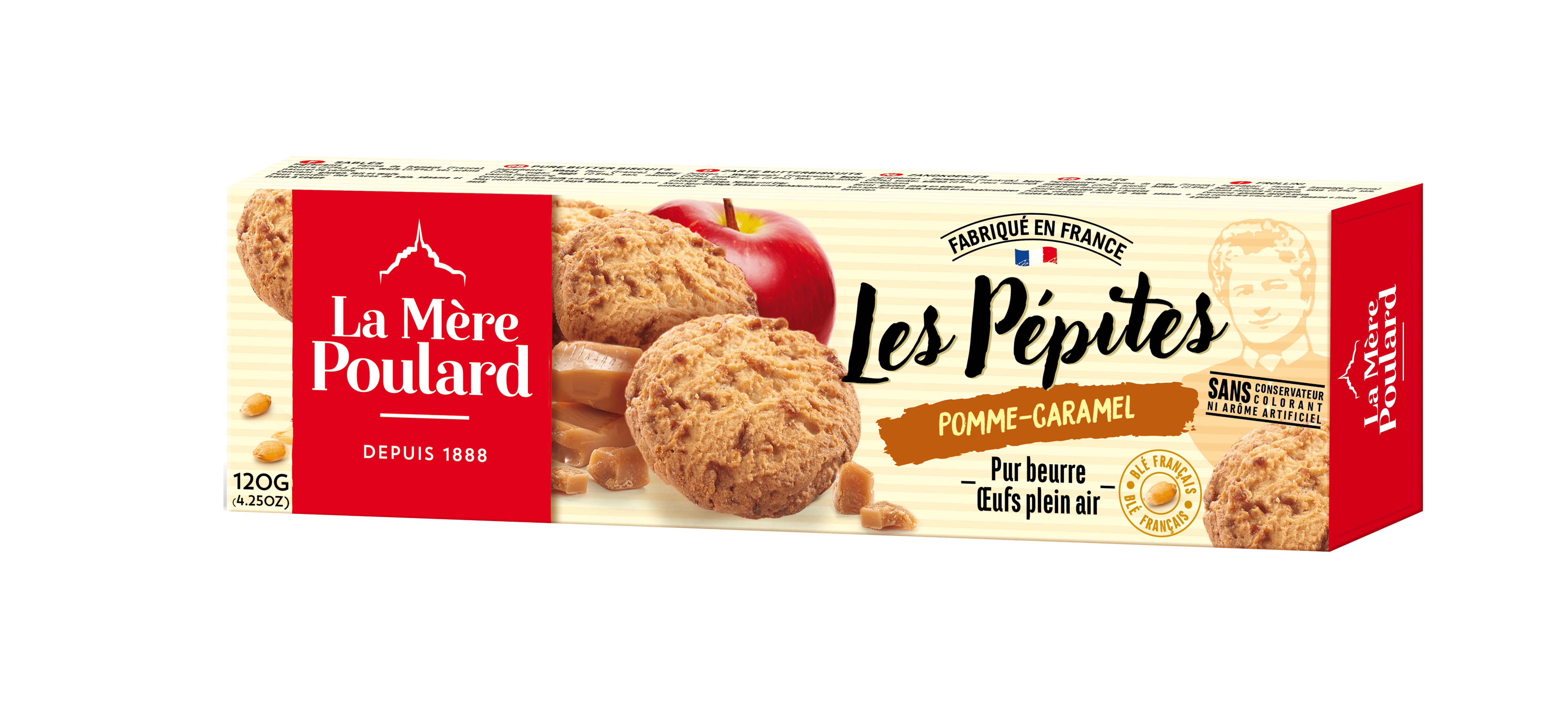 m-re-poulard-cookies-p-pites-pomme-caramel-tui-120g image 1