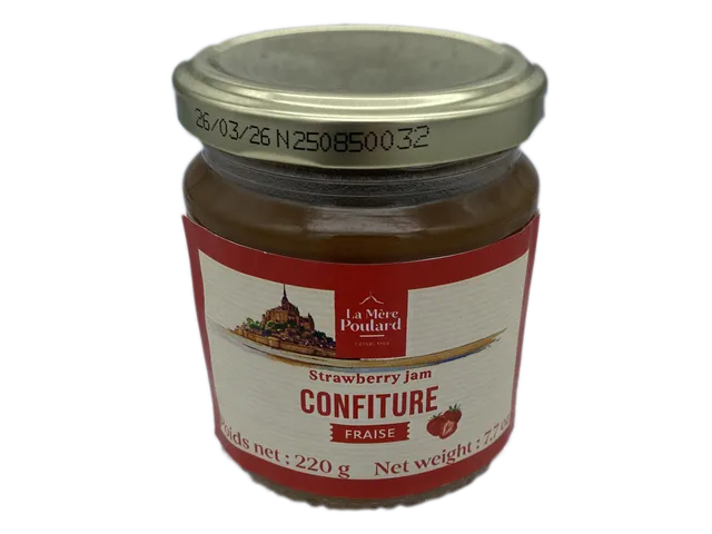 m-re-poulard-nos-confitures-confiture-fraise-220g-60-fruits image 1