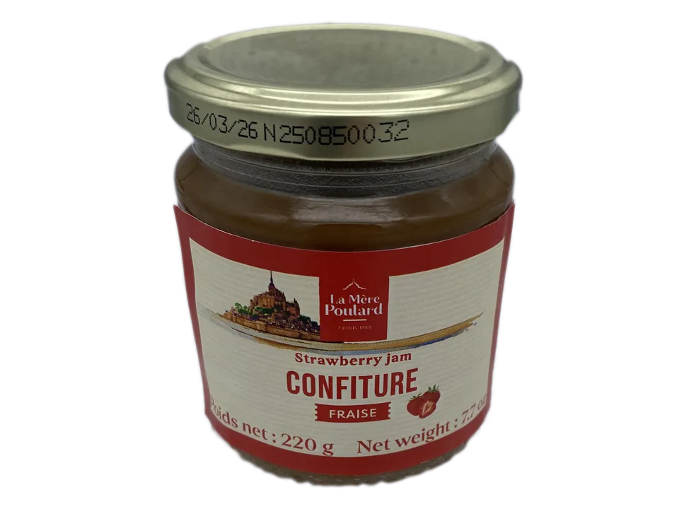 m-re-poulard-nos-confitures-confiture-fraise-220g-60-fruits image 1